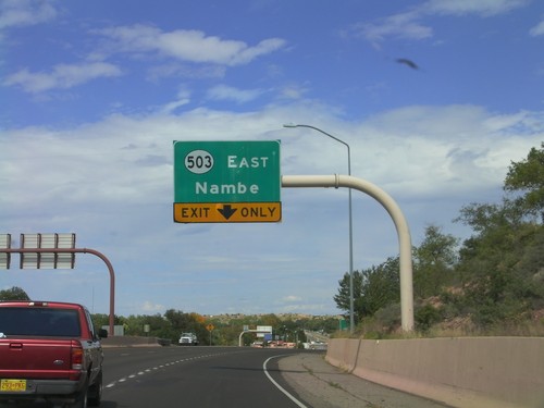 US-84/US-285 North Approaching NM-503