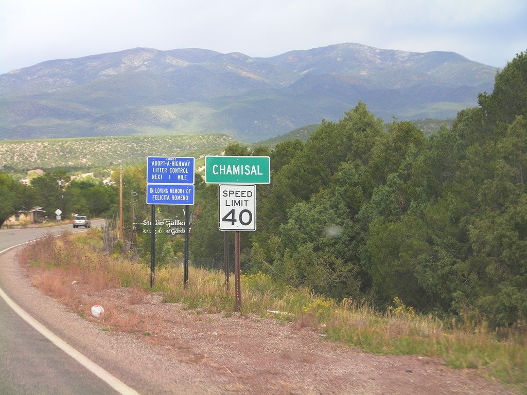 NM-76 North - Entering Chamisal