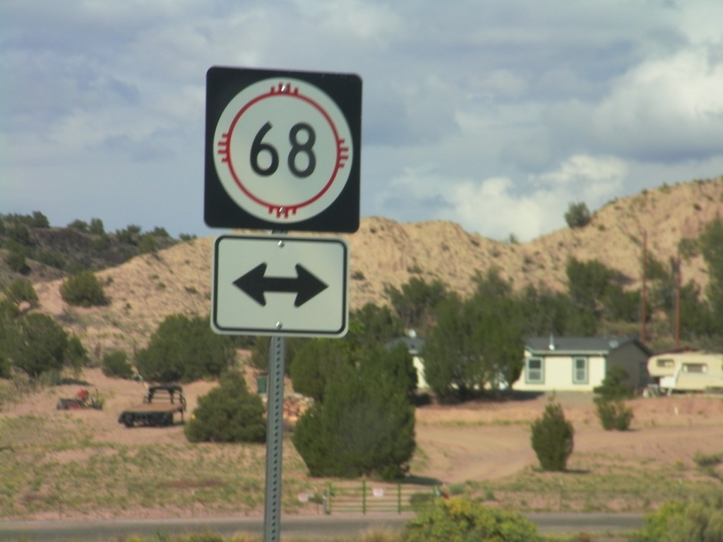 End NM-75 West at NM-68