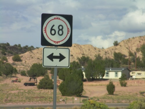 End NM-75 West at NM-68