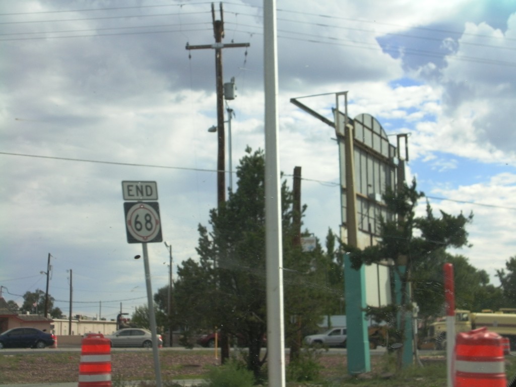 End NM-68 South at US-285/US-84