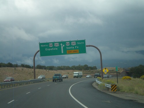 End NM-599 East at US-84/US-285