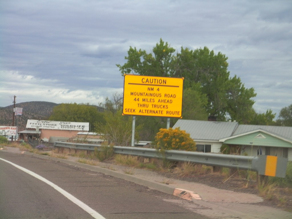 US-550 North Approaching NM-4