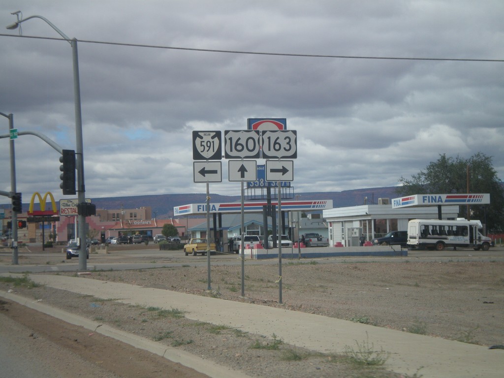 US-160 West at US-163 and Navajo IR-591