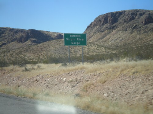 I-15 South - Entering Virgin River Gorge