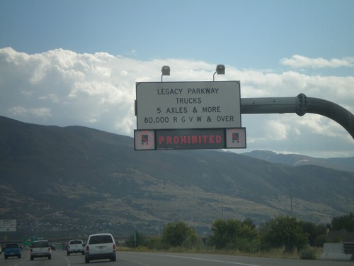 I-15 South Approaching Legacy Parkawy