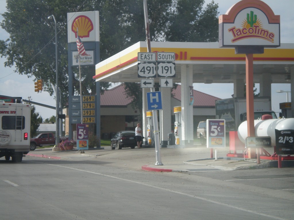 US-191 South Approaching US-491