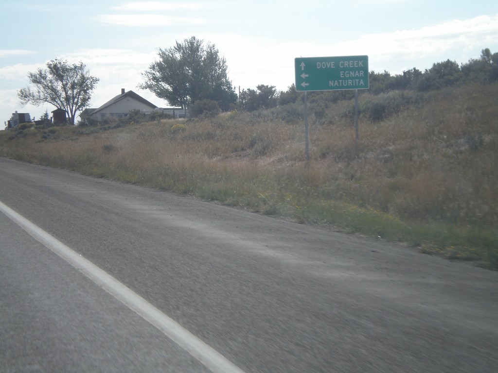 US-491 South Approaching CO-141