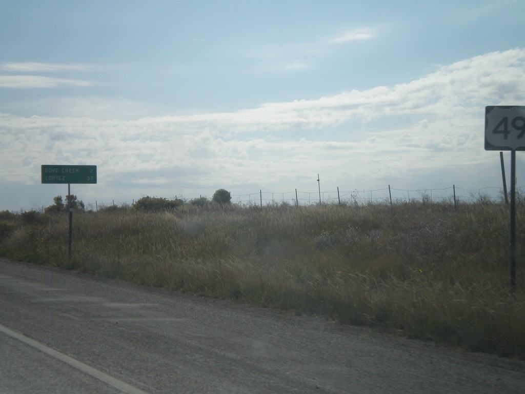 US-491 South - Distance Marker