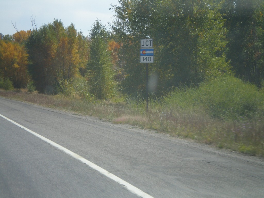 US-160 East Approaching CO-140