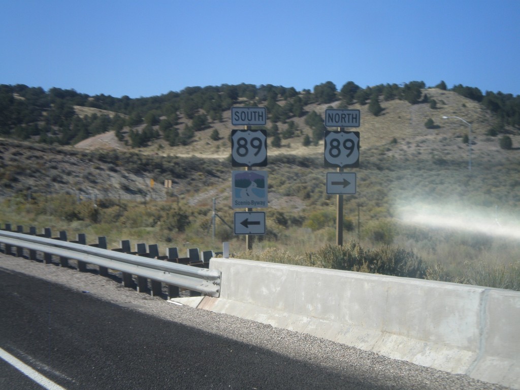 End UT-12 West at US-89