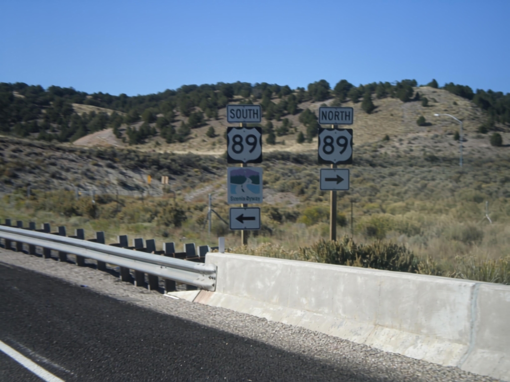 End UT-12 West at US-89