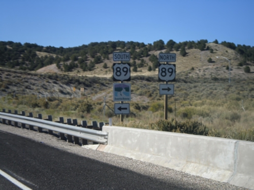 End UT-12 West at US-89