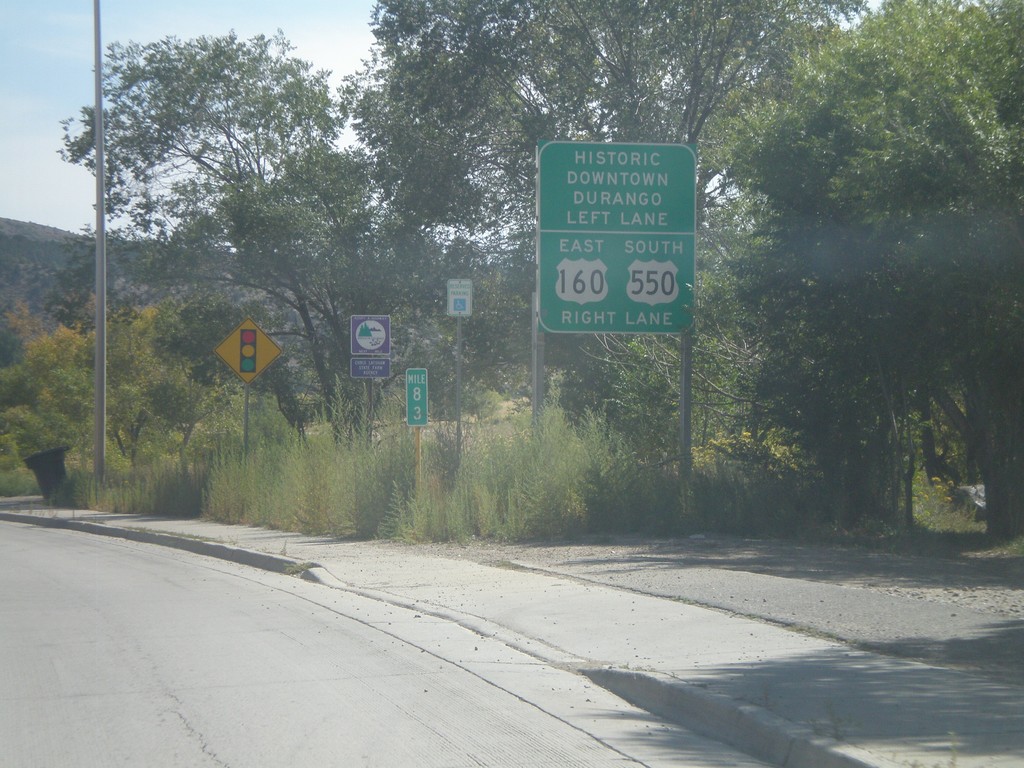 US-160 East Approaching US-550