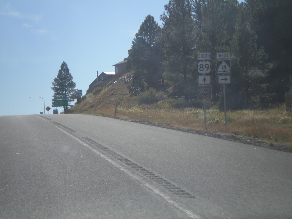 US-89 South Approaching UT-14