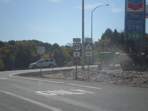 US-89 South at UT-14