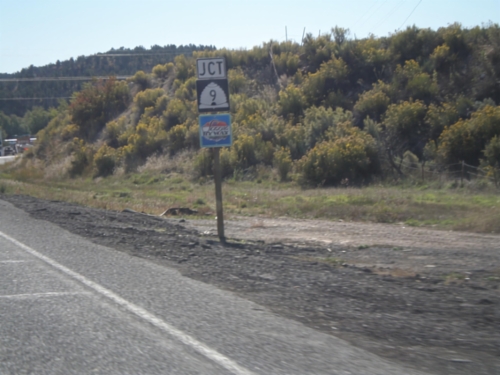 US-89 South Approaching UT-9