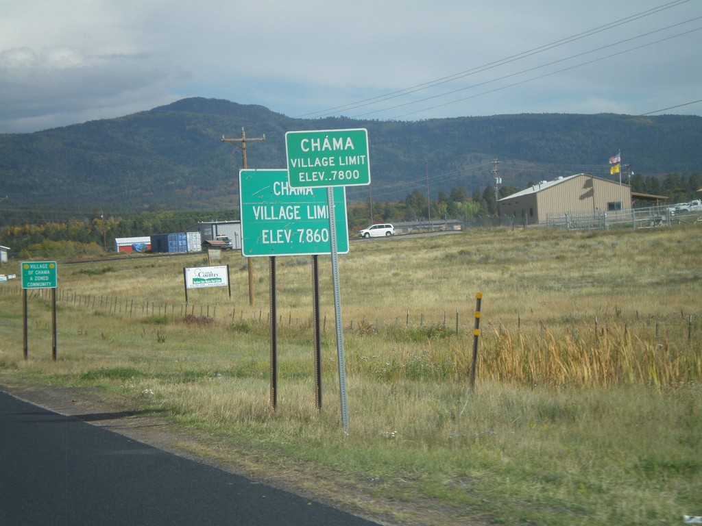 US-64 East/US-84 South - Village of Chama