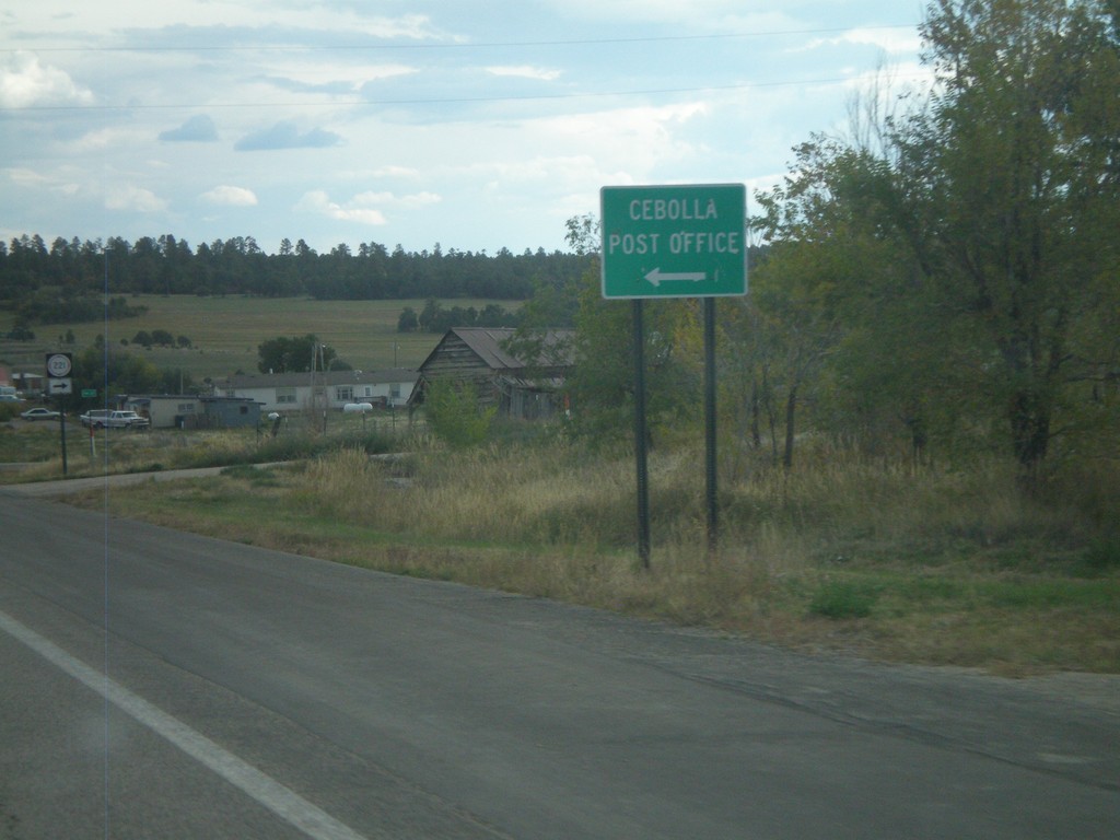 US-84 South at Cebolla Post Office Jct.