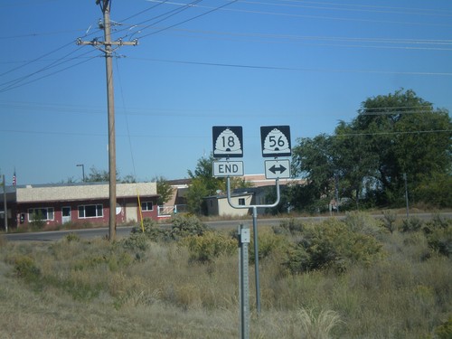 End UT-18 North at UT-56