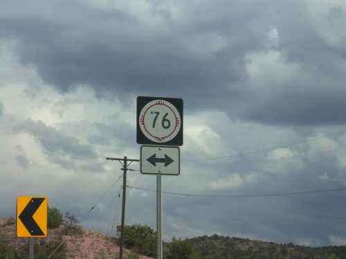 End NM-503 East at NM-76