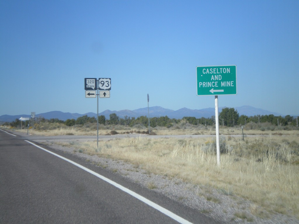 US-93 North at NV-320