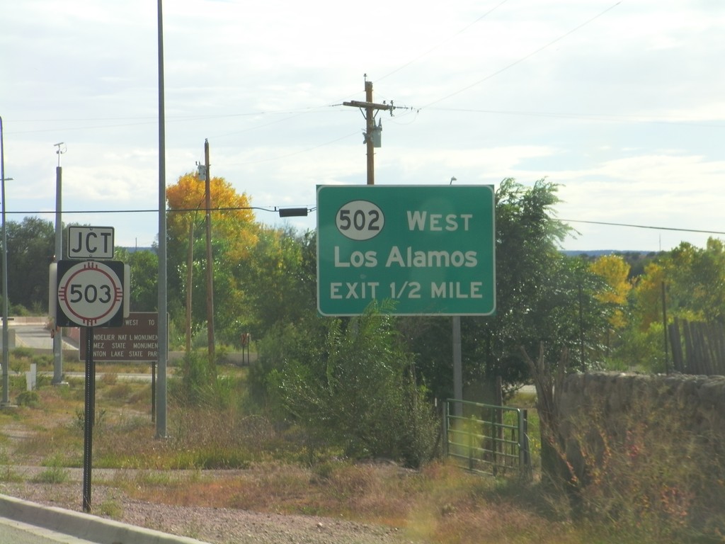 US-84/US-285 South Approaching NM-503 and NM-502