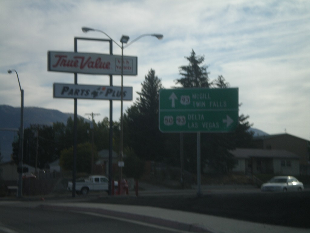 US-50 East at US-93