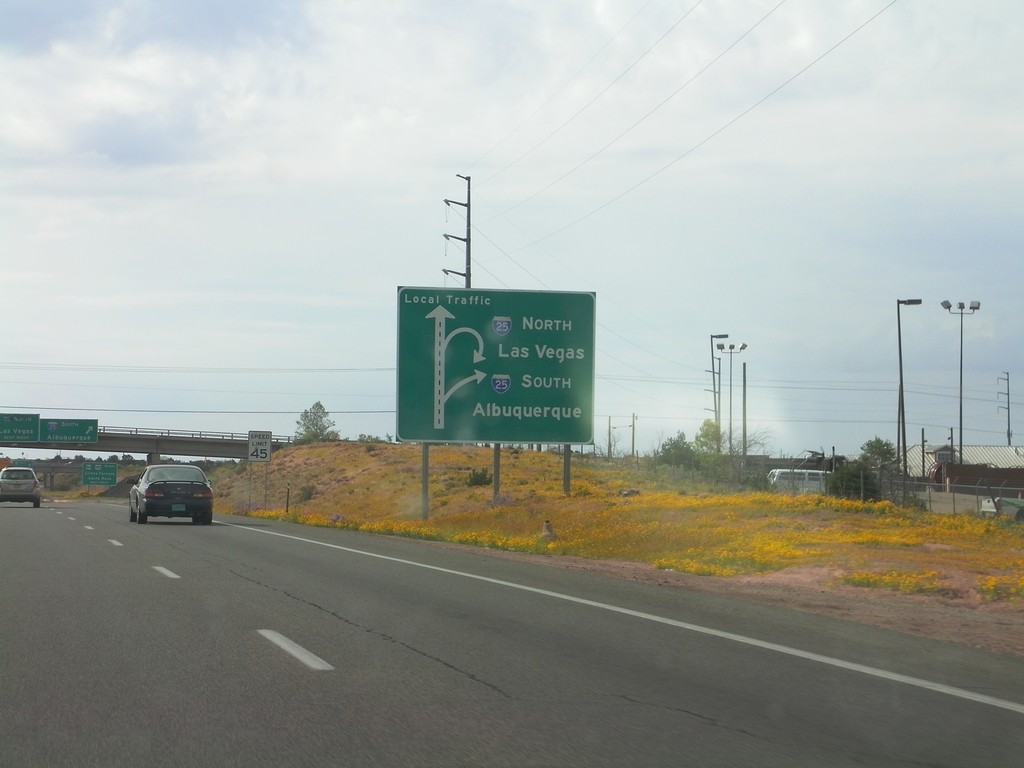 US-84/US-285 South Approaching I-25