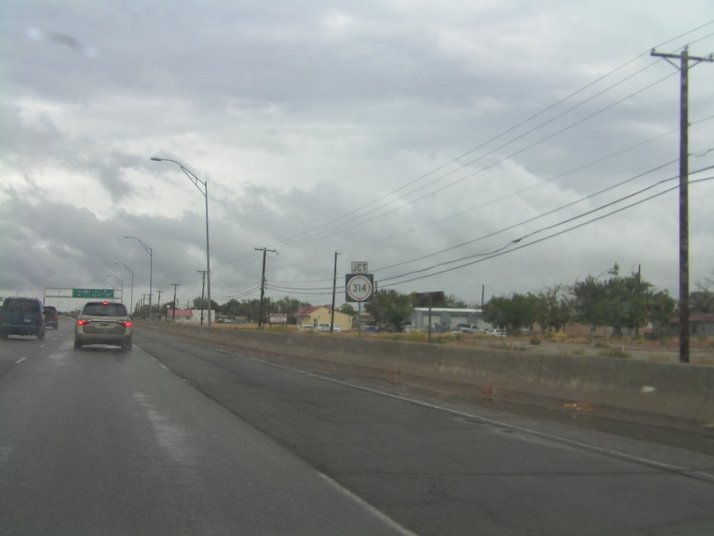 NM-314 North/BL-25 North Approaching Split