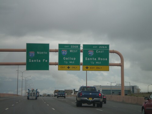 I-25 North - Exits 226A and B