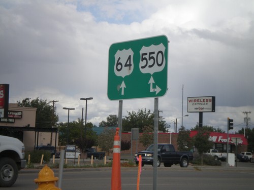 US-64 East at US-550