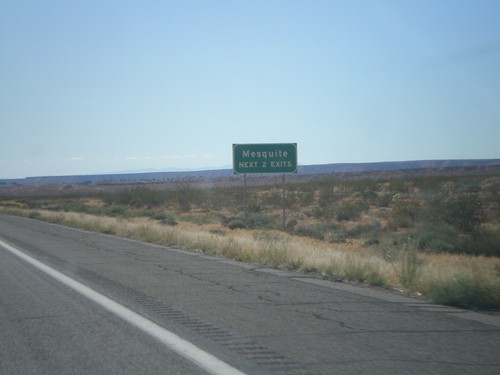 I-15 South - Mesquite Next Two Exits