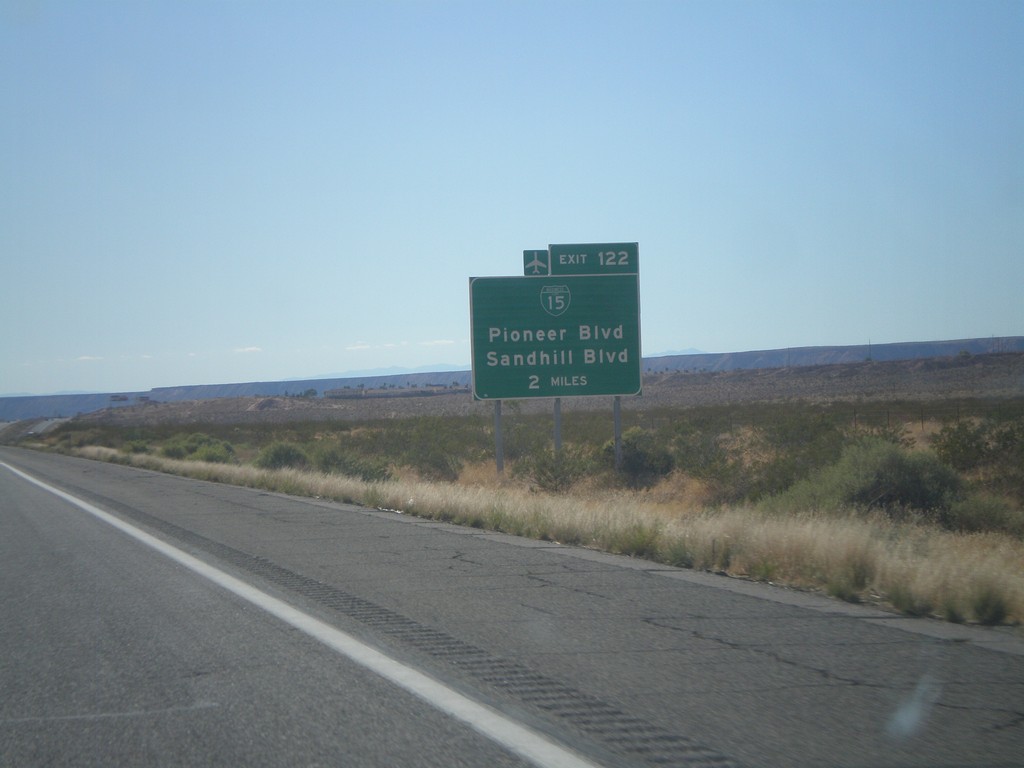 I-15 South Approaching Exit 122