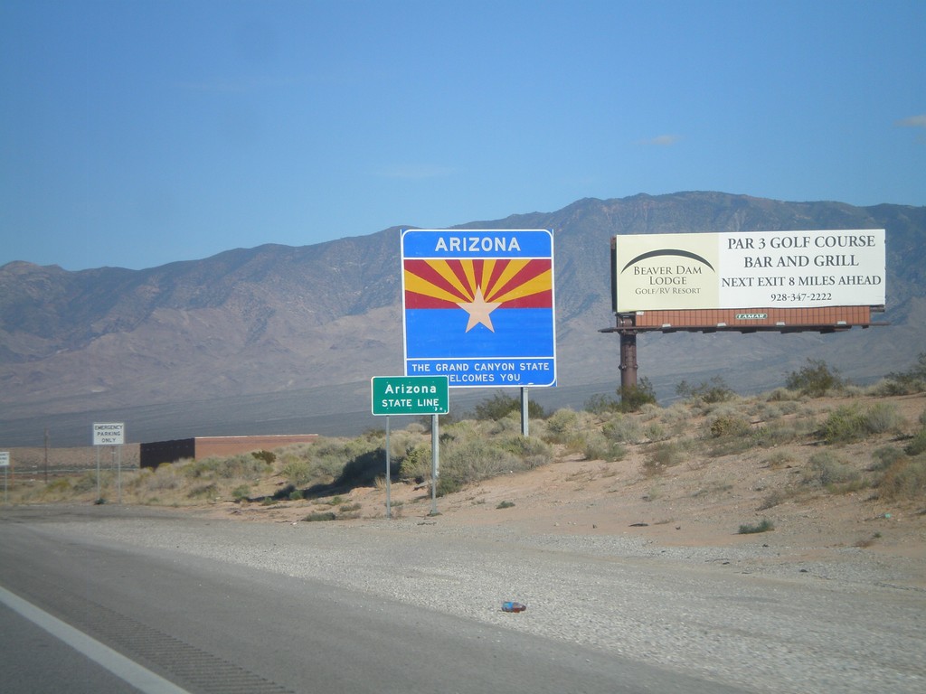 I-15 North - Welcome To Arizona