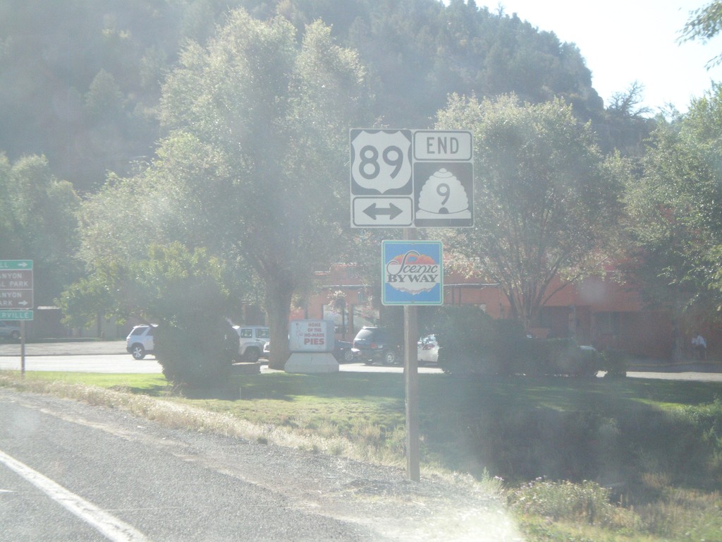 End UT-9 East at US-89