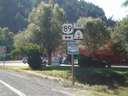 End UT-9 East at US-89