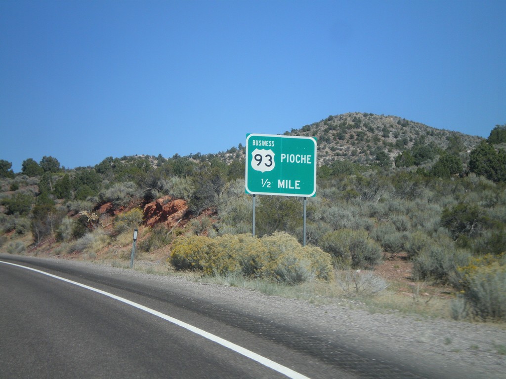 US-93 North Approaching Business US-93