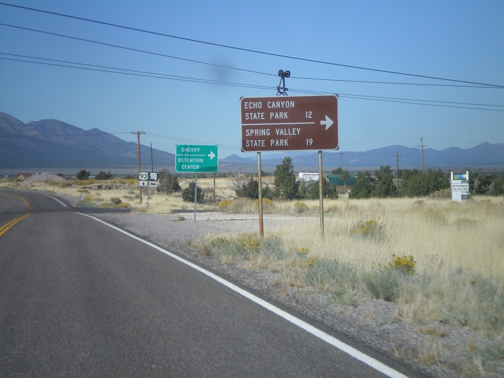 US-93 North Approaching NV-322