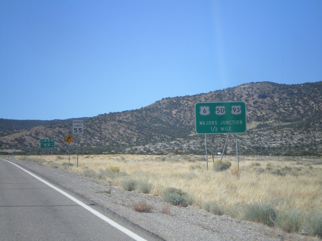 US-93 North Approaching Majors Jct.