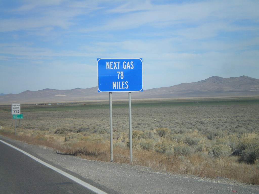 US-93 North - Next Gas 78 Miles