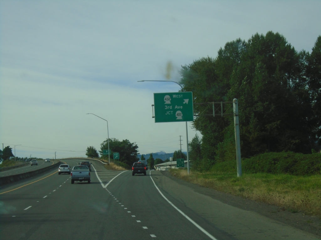 WA-432 West - WA-411/3rd St. Interchange