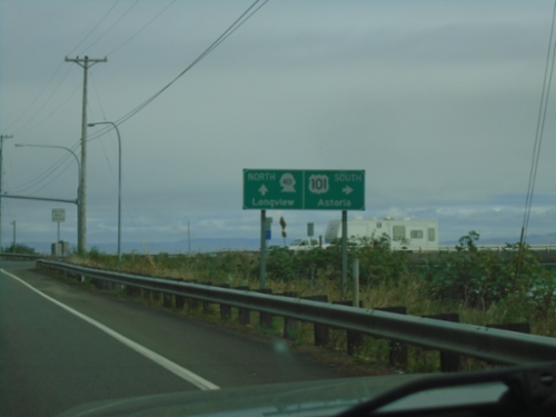 US-101 South at WA-401 to Longview