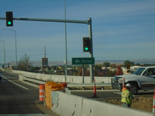 Karcher Road West at I-84/US-30 East/ID-55 North