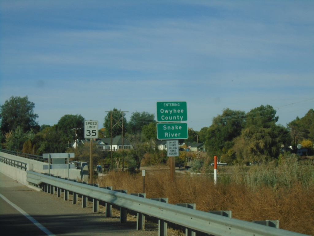 ID-55 South - Entering Owyhee County