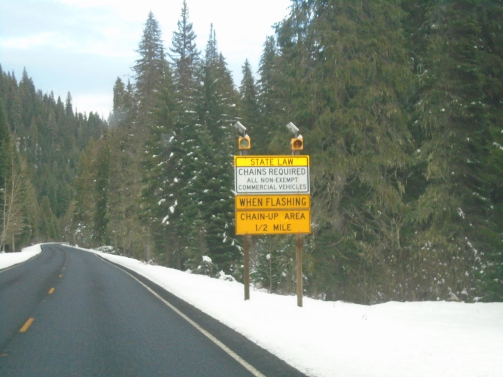 US-12 East - Lolo Pass Chain-Up Area