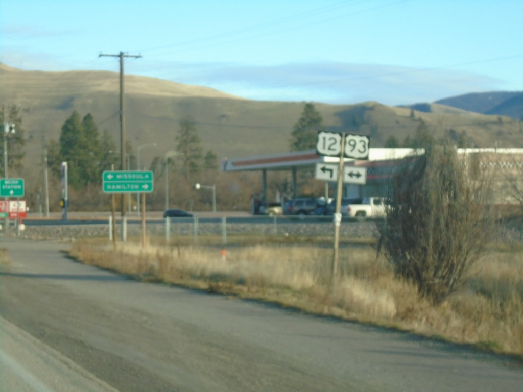 US-12 East at US-93 in Lolo