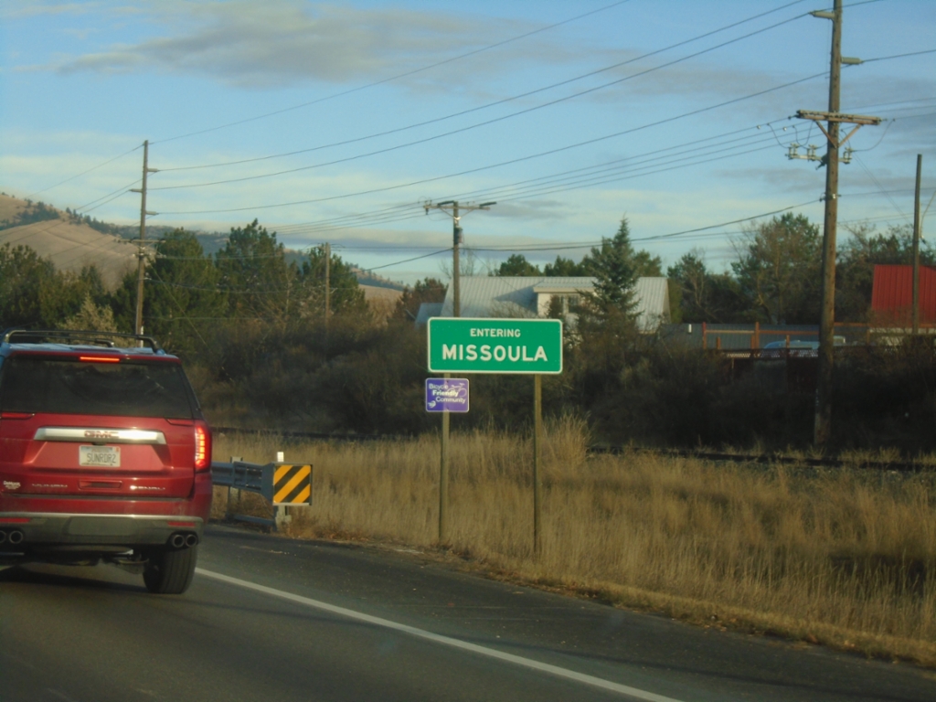 US-12 East/US-93 North - Entering Missoula