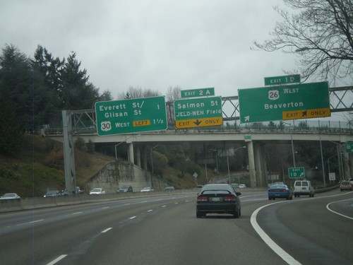 I-405 North - Exits 1D and 2A