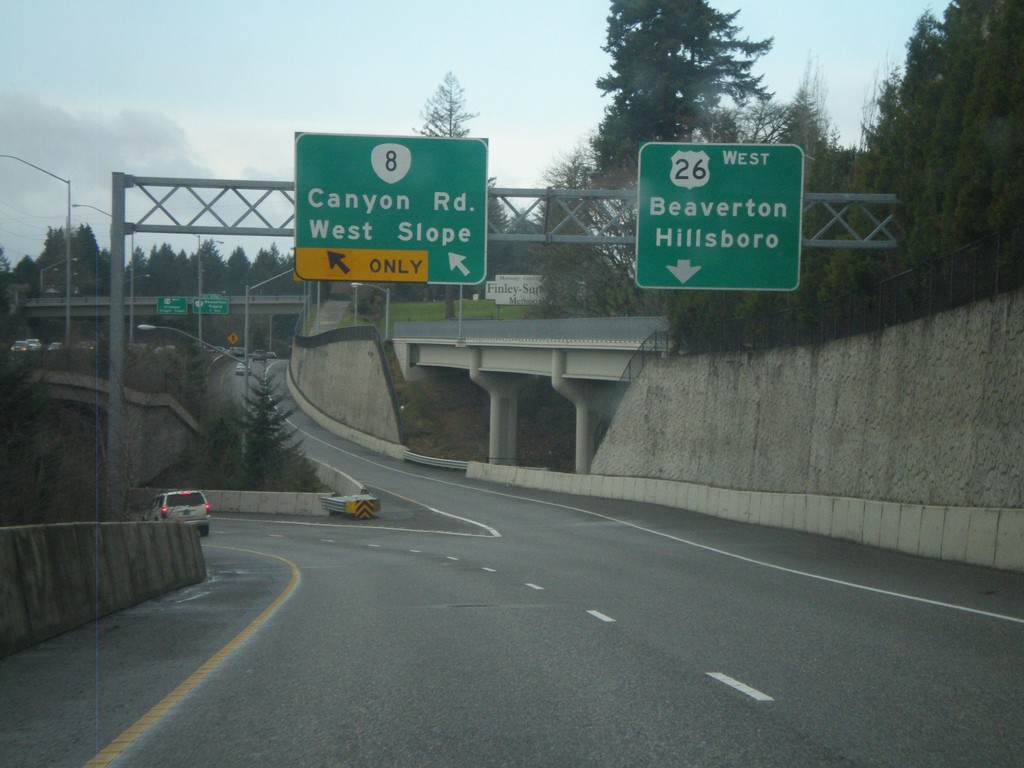 US-26 East Offramp at OR-8